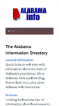 Mobile Screenshot of alabamainfo.com